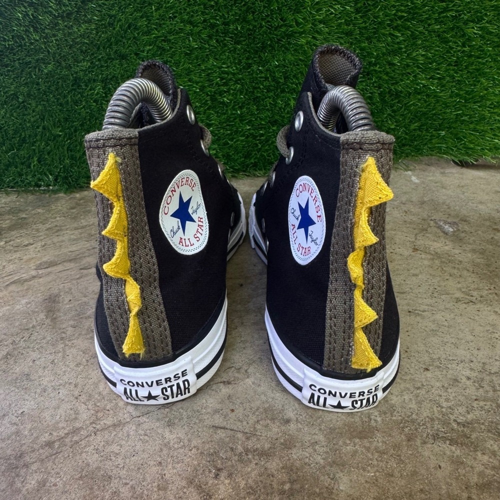 New W/O Tags Converse Chuck Taylor Dinoverse High Top Dinosaur Sneakers Size 1 - Picture 4 of 7